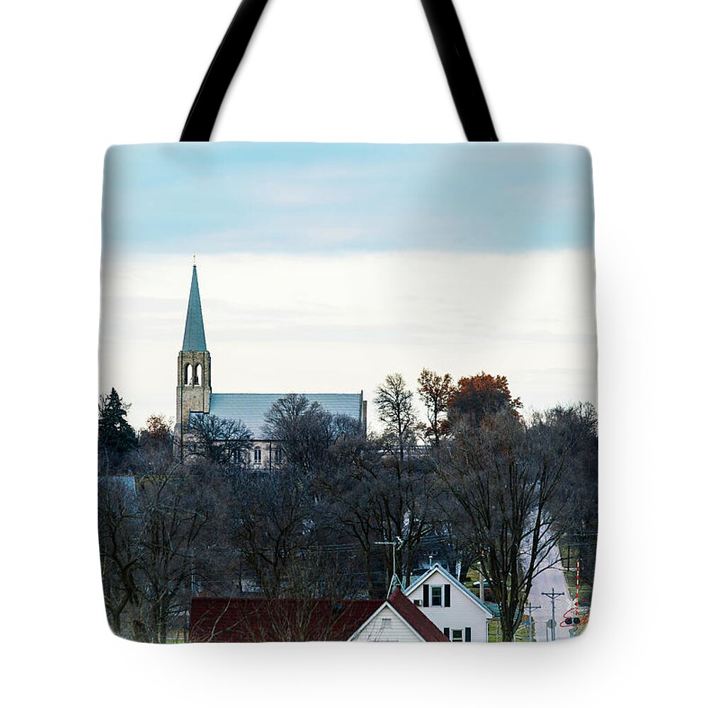 Churches Tote Bag featuring the photograph Christmas Day Drive by Ed Peterson