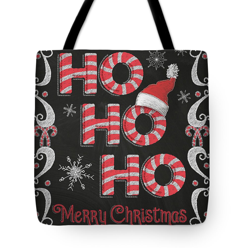 Christmas Tote Bag featuring the painting Christmas Night Chalk IIi by Andi Metz