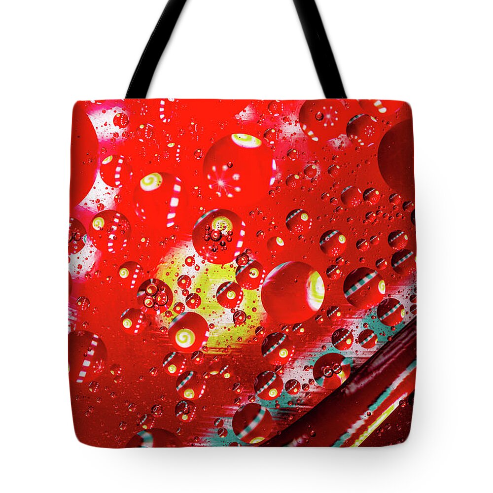 Jay Stockhaus Tote Bag featuring the photograph Christmas Oil and Water by Jay Stockhaus