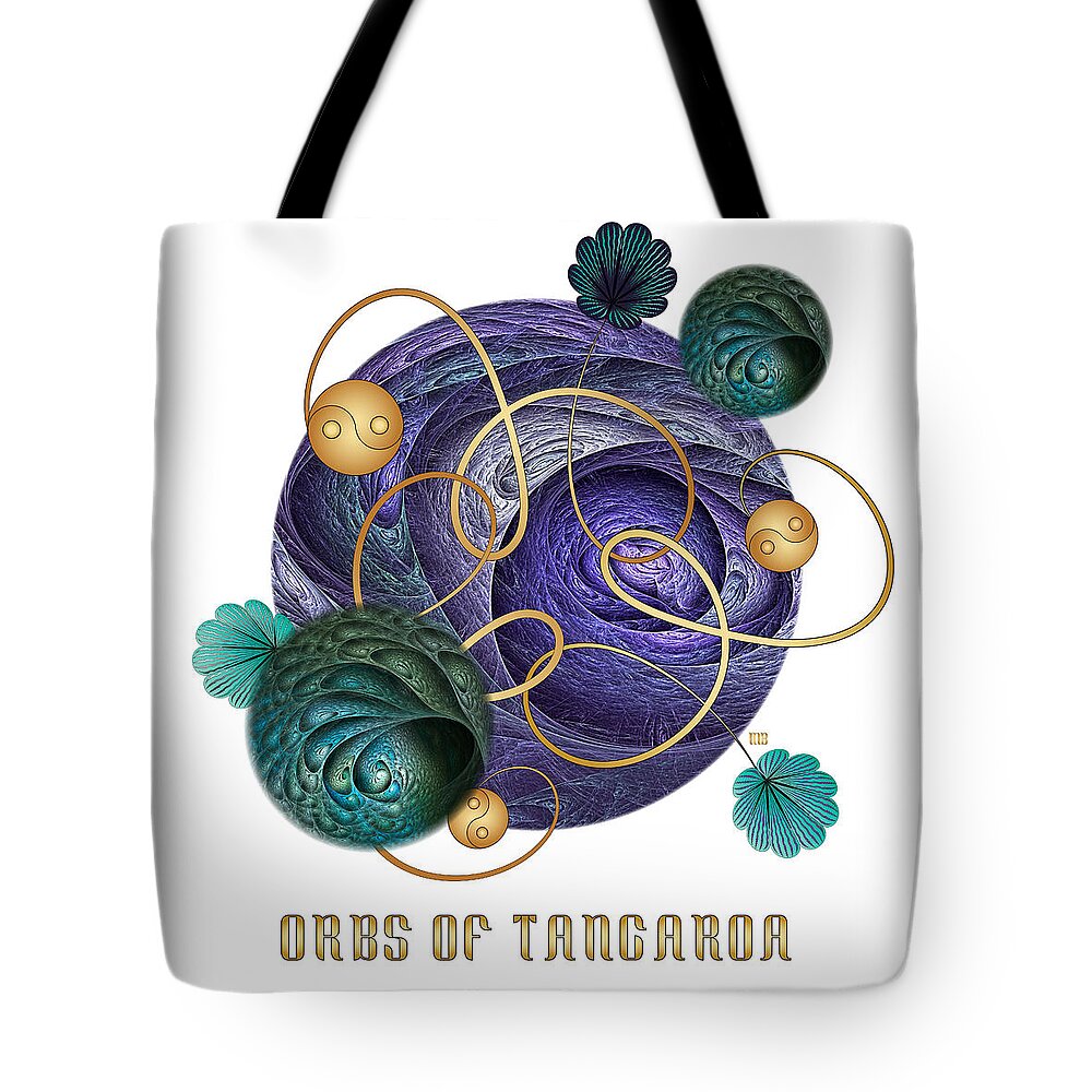 Mandala Tote Bag featuring the digital art Circumplexical No 3727 by Alan Bennington