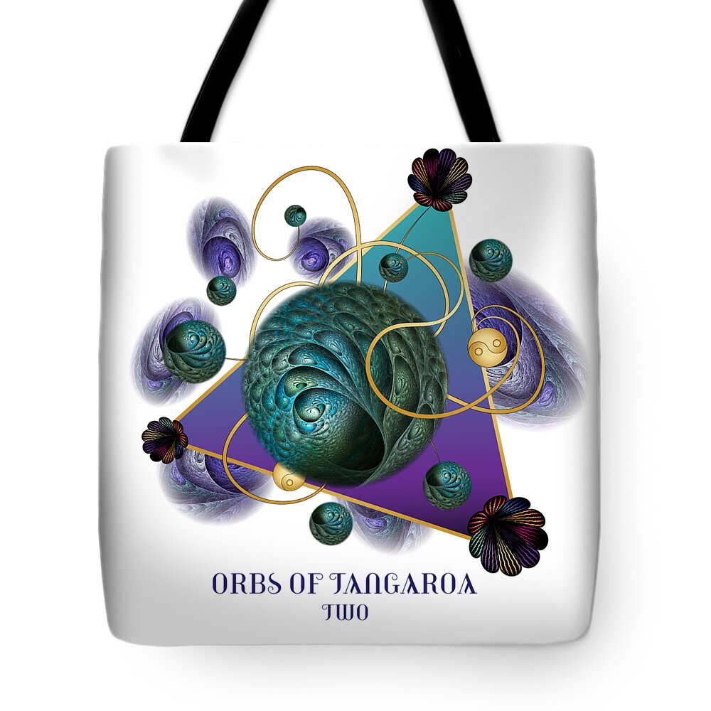 Mandala Tote Bag featuring the digital art Circumplexical No 3740 by Alan Bennington
