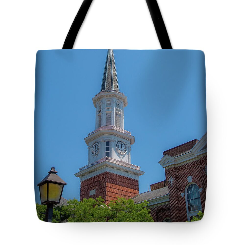 City Hall Tote Bag featuring the photograph City Hall by Lora J Wilson