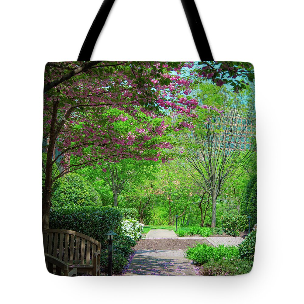 Landscapes Tote Bag featuring the photograph City Oasis by Lora J Wilson