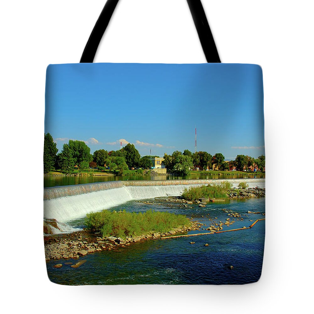 American Culture Tote Bag featuring the photograph City Of Idaho Falls by Picmax
