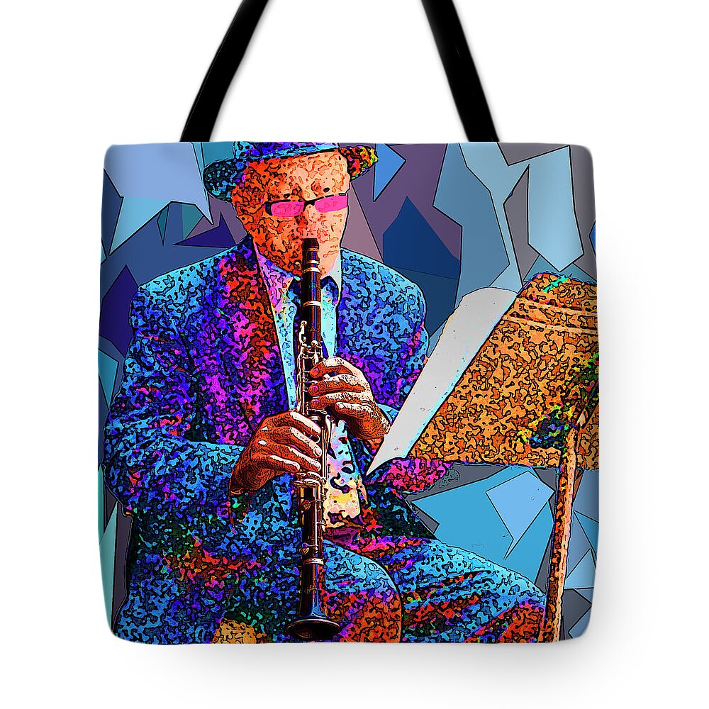 Clarinet Tote Bag featuring the photograph Clarinet Player by Jessica Levant