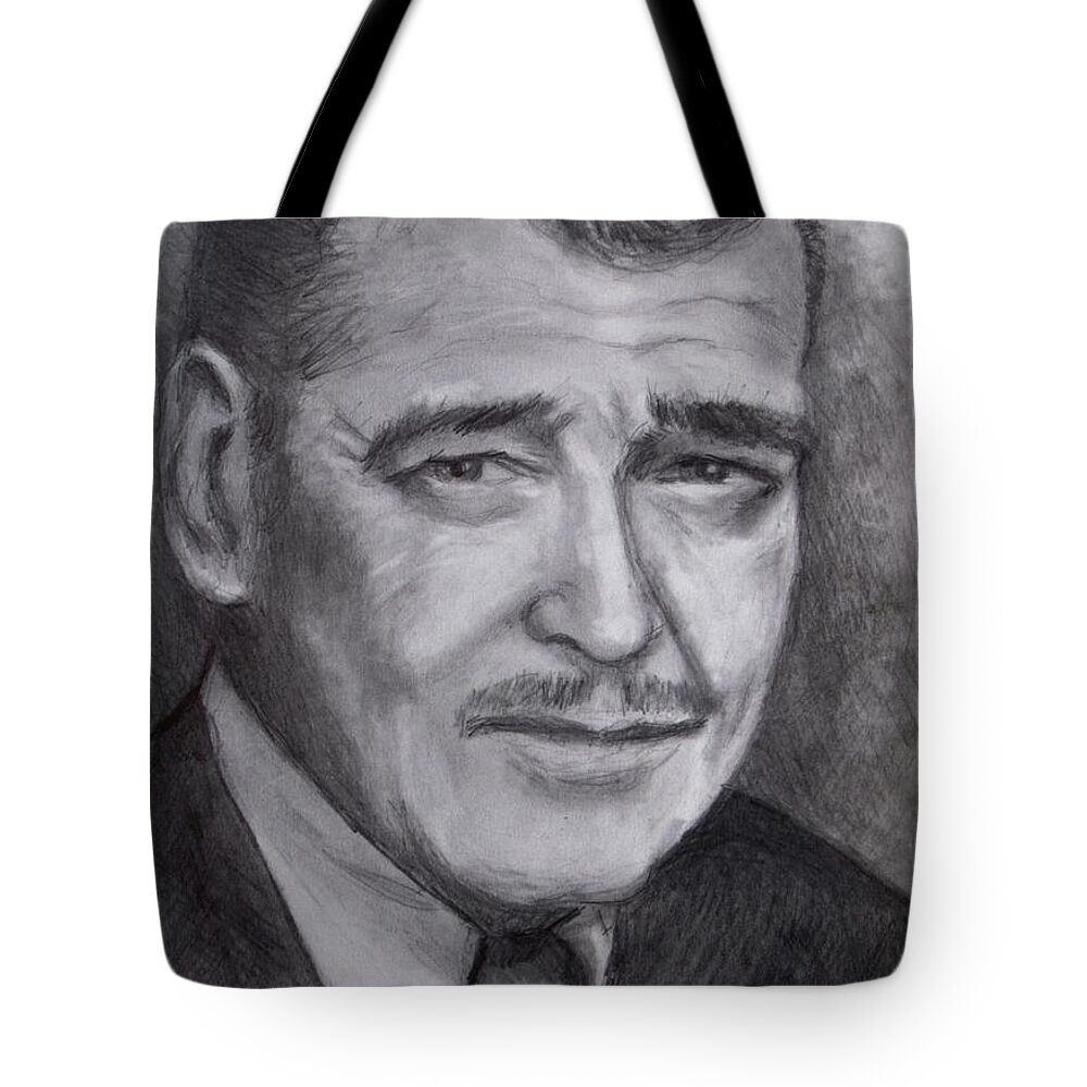  Tote Bag featuring the drawing Clark by Jack Skinner