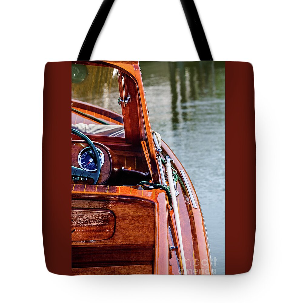 Antique Boat Tote Bag featuring the photograph Classic Boat by Randy J Heath