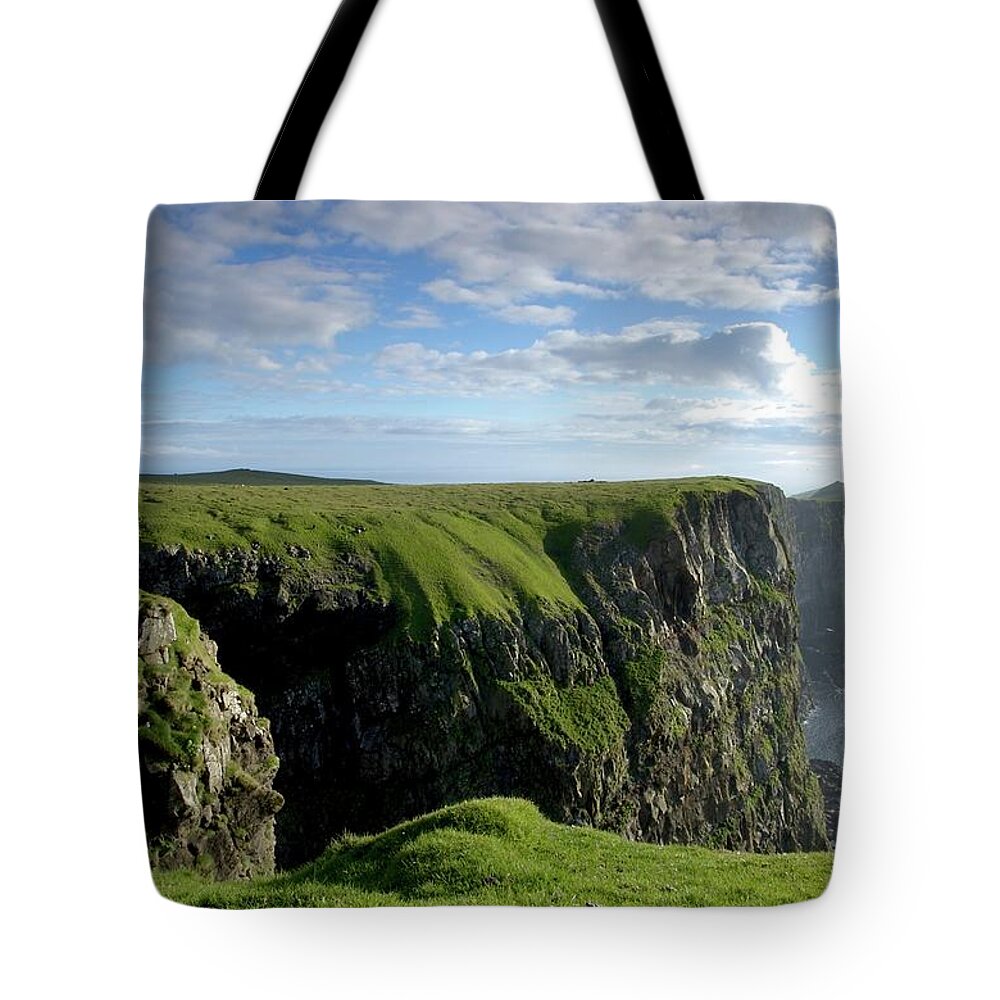 Scenics Tote Bag featuring the photograph Cliffs by © Rune S. Johnsson