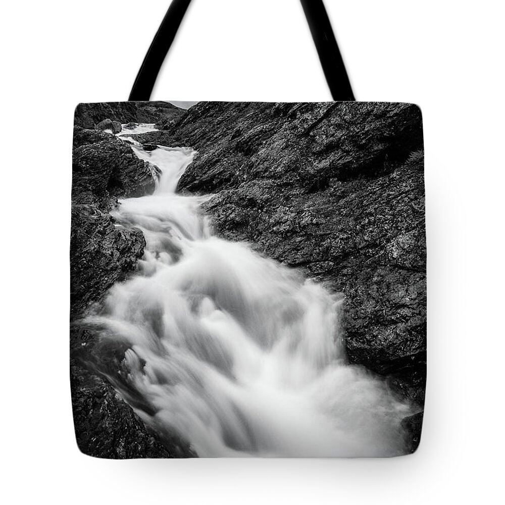 Outdoors Tote Bag featuring the photograph close to Ygnisdalselvi, Norway by Andreas Levi