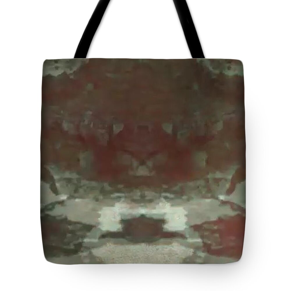 Art Tote Bag featuring the painting Cloud in Red by Archangelus Gallery