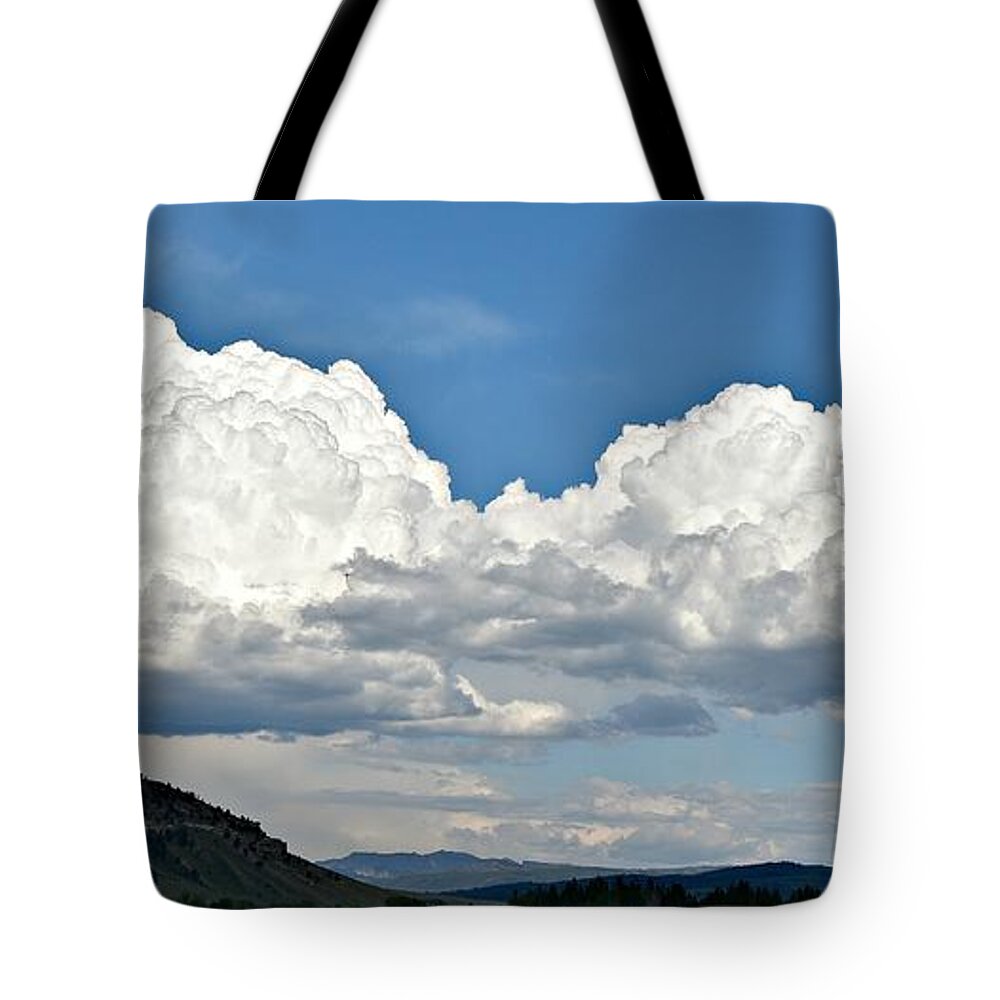 Clouds Tote Bag featuring the photograph Clouds Are Forming by Dorrene BrownButterfield