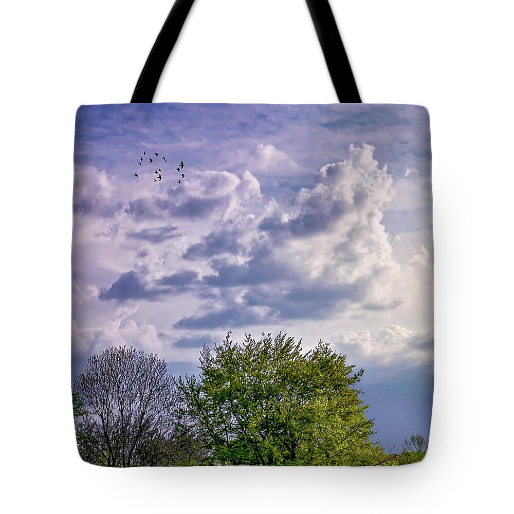 Endre Tote Bag featuring the photograph Clouds by Endre Balogh
