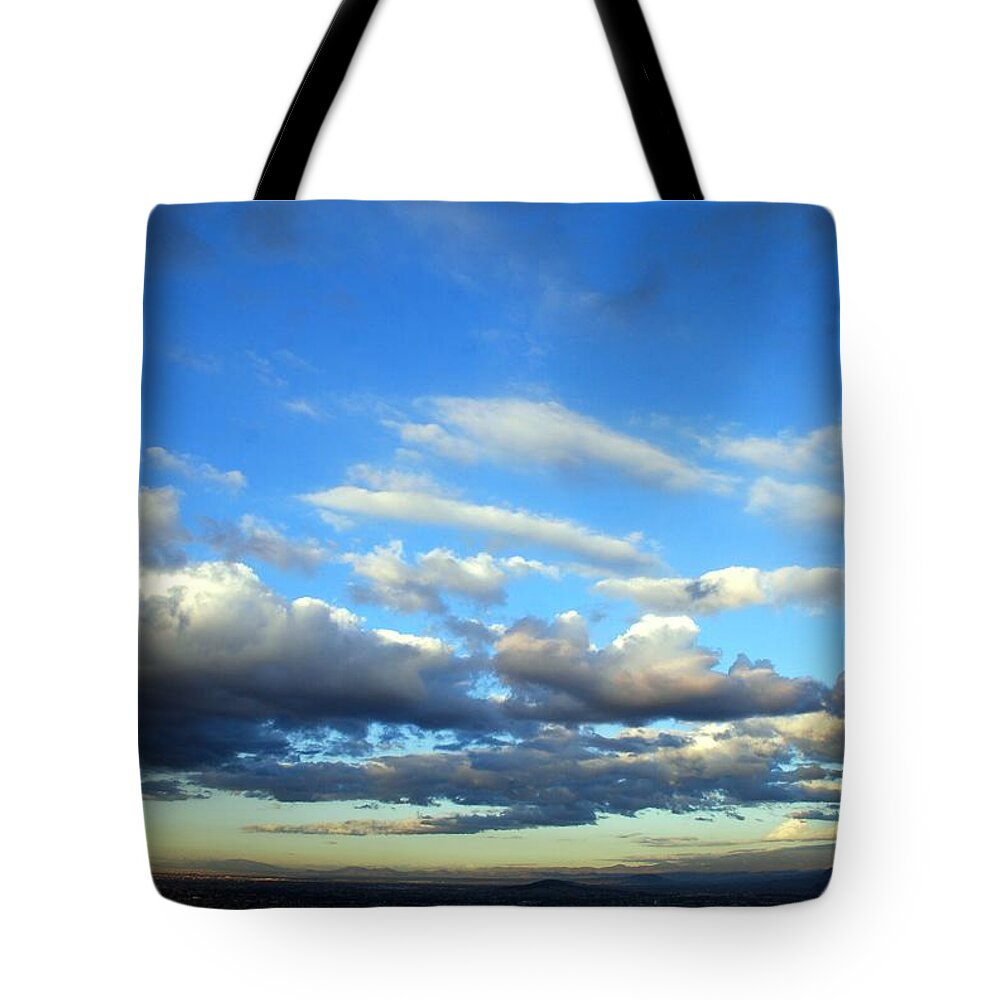 Mexico City Tote Bag featuring the photograph Cloudy by Toltequita-juanrojo