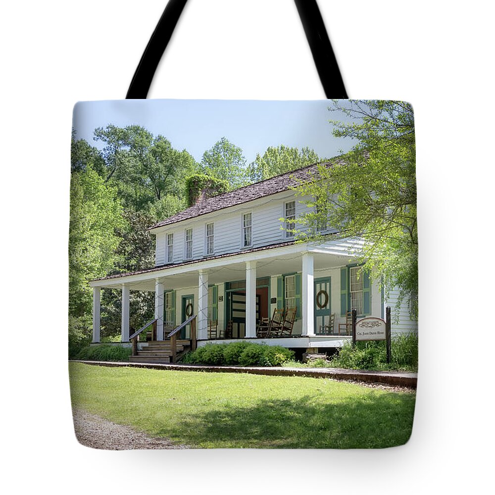House Tote Bag featuring the photograph Colonel James Drane House by Susan Rissi Tregoning