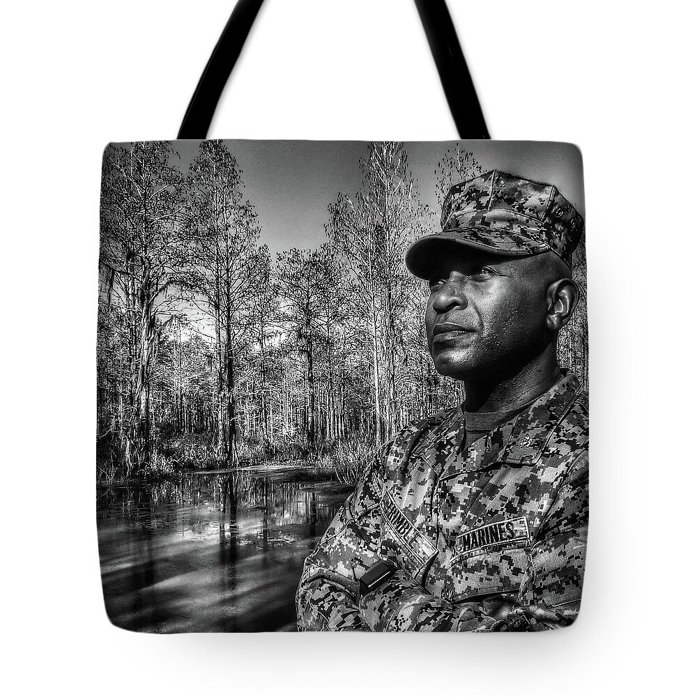 Tote Bag featuring the photograph colonel Trimble 2 by Al Harden