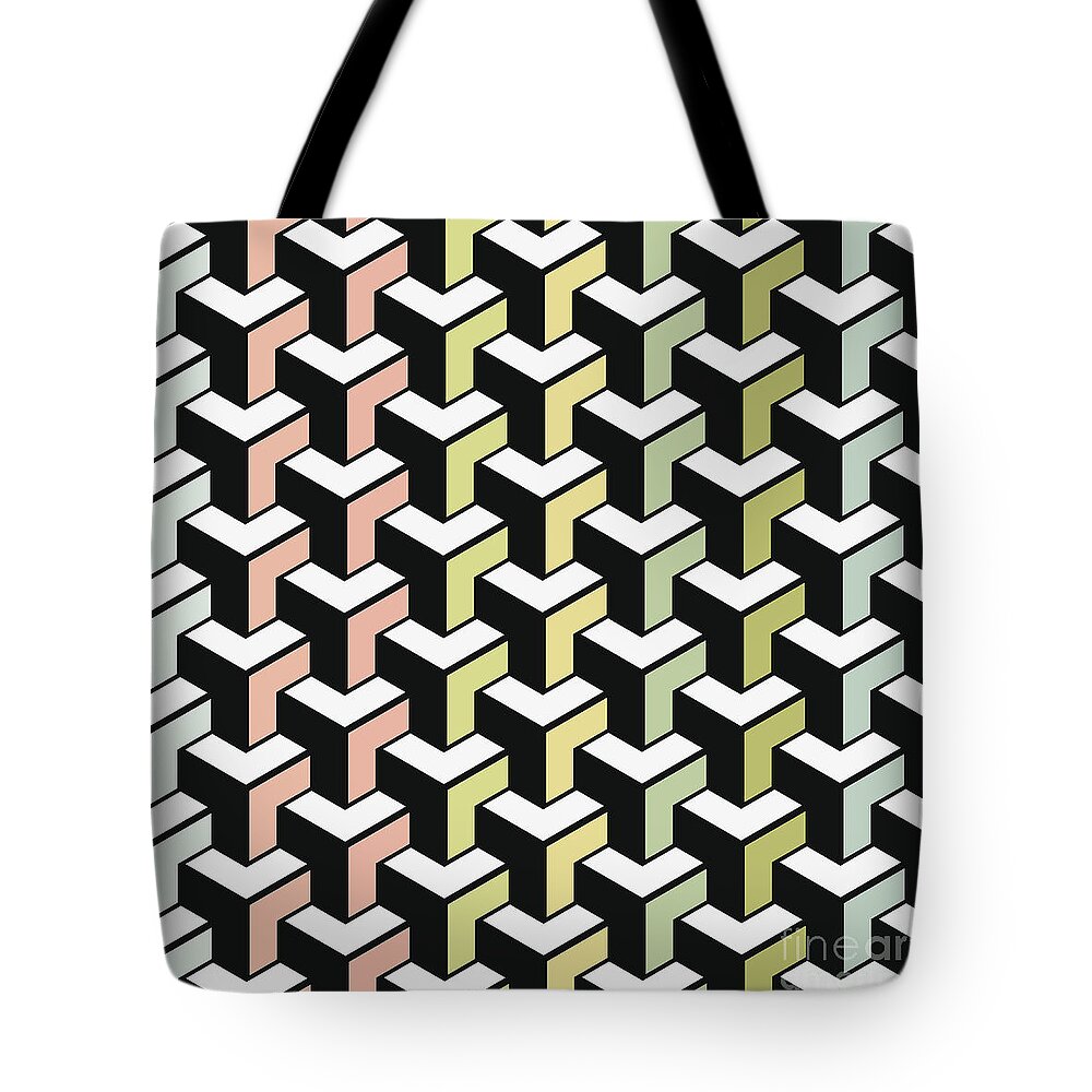 Handbags Tote Abstract Geometric Black Design Carry On Tote Bags Carry On Shoulder Bag Large Capacity Water Resistant with Durable Handle