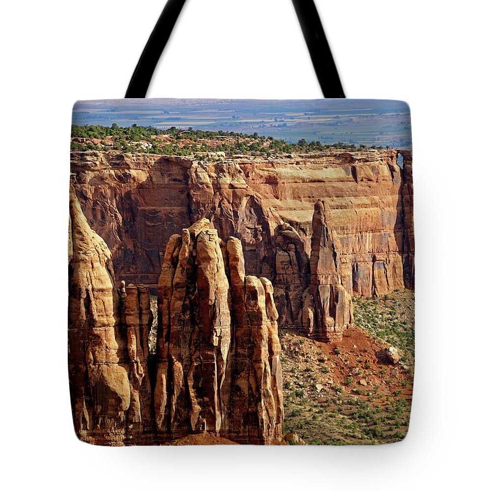Scenics Tote Bag featuring the photograph Colorado Canyon by Maxfocus
