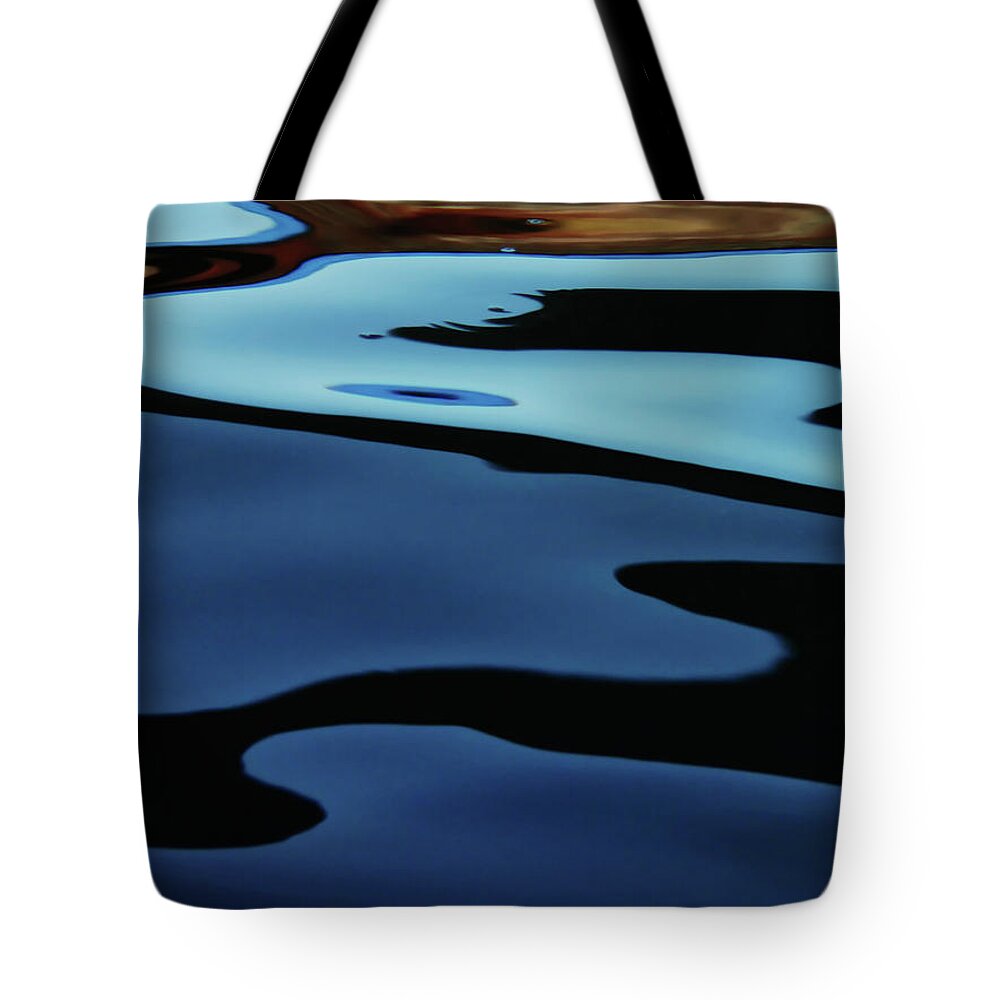 Scenics Tote Bag featuring the photograph Colorful Water Background Abstract by Lubilub