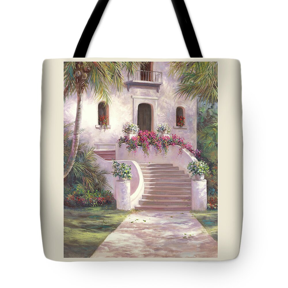 Beautiful Tote Bag featuring the painting Come For A Visit by Lynne Pittard
