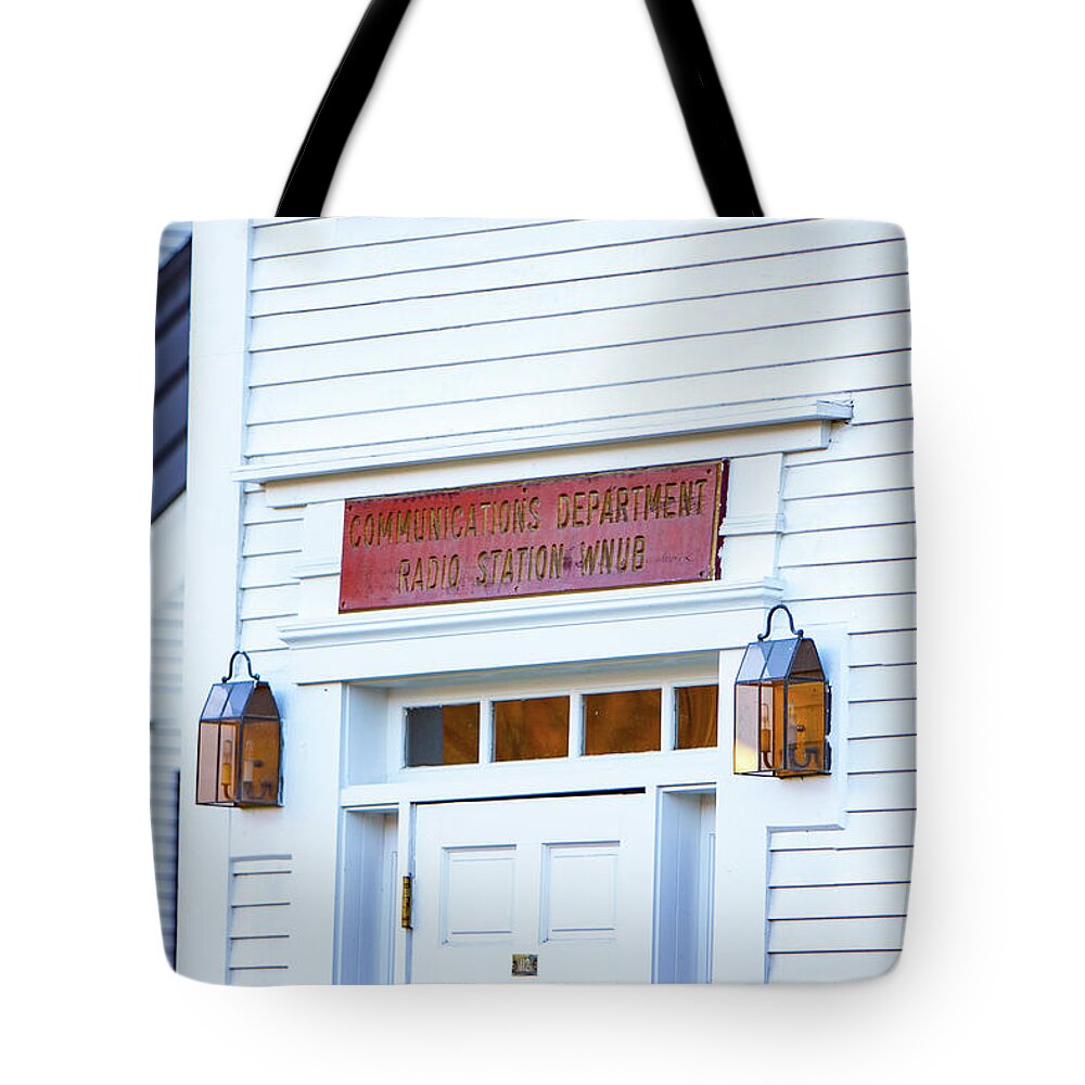 Communications Department Tote Bag featuring the photograph Communications Department Norwich University by Jeff Folger