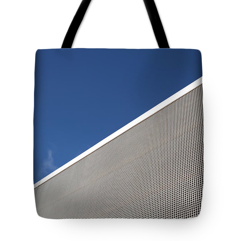 Shadow Tote Bag featuring the photograph Concrete Background Facade by Brasil2