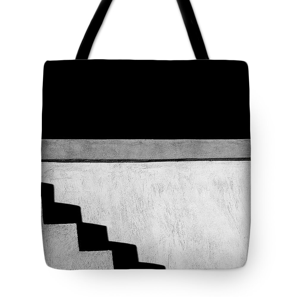Concrete Steps And Shadow, Puglia, Italy Tote Bag by Giuliana Angelucci 