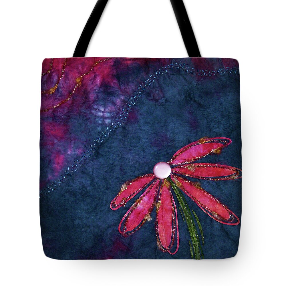 Flower Tote Bag featuring the tapestry - textile Coneflower Confection by Pam Geisel
