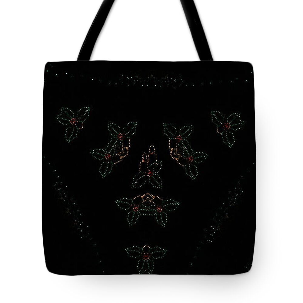 Candle Tote Bag featuring the photograph Continuous Christmas Candles by Colleen Cornelius