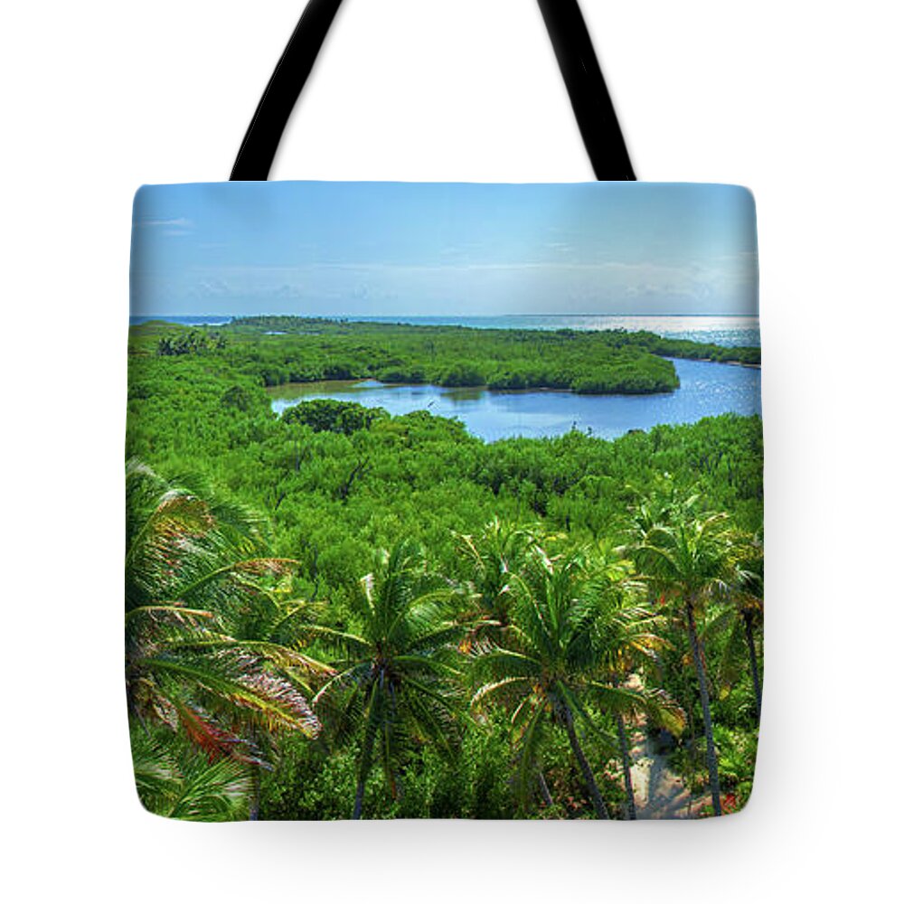 Caribbean Tote Bag featuring the photograph Contoy island by Sun Travels