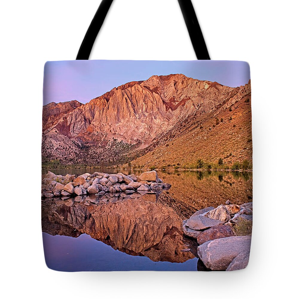 Convict Lake Tote Bag featuring the photograph Convict Lake by Donna Kennedy
