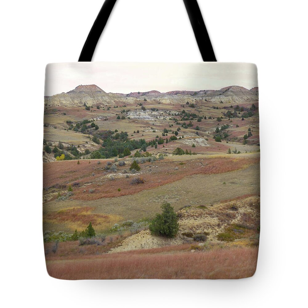 North Dakota Tote Bag featuring the photograph Coppery Hills Reverie by Cris Fulton