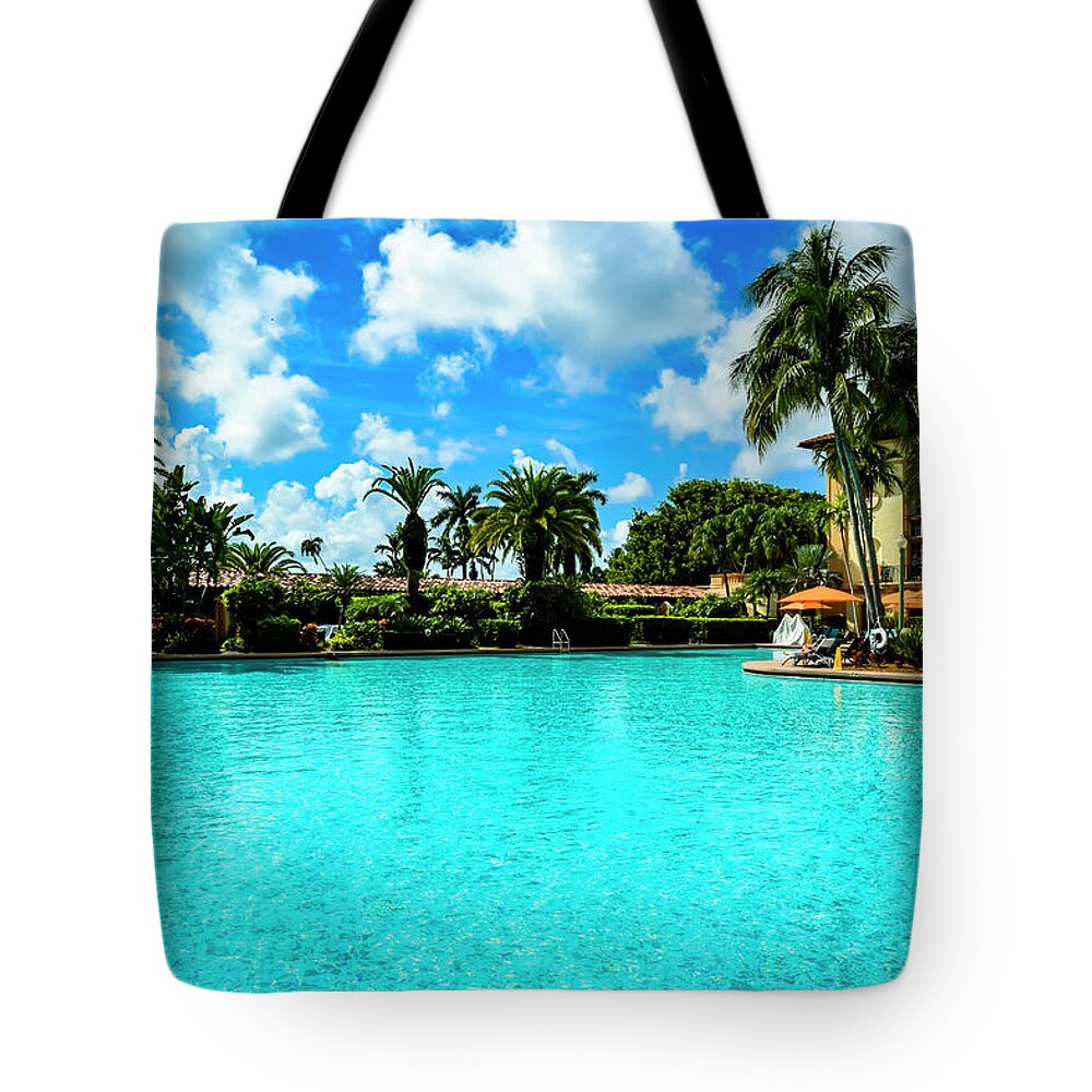 Architecture Tote Bag featuring the photograph Biltmore Hotel Pool in Coral Gables Series 0087 by Carlos Diaz
