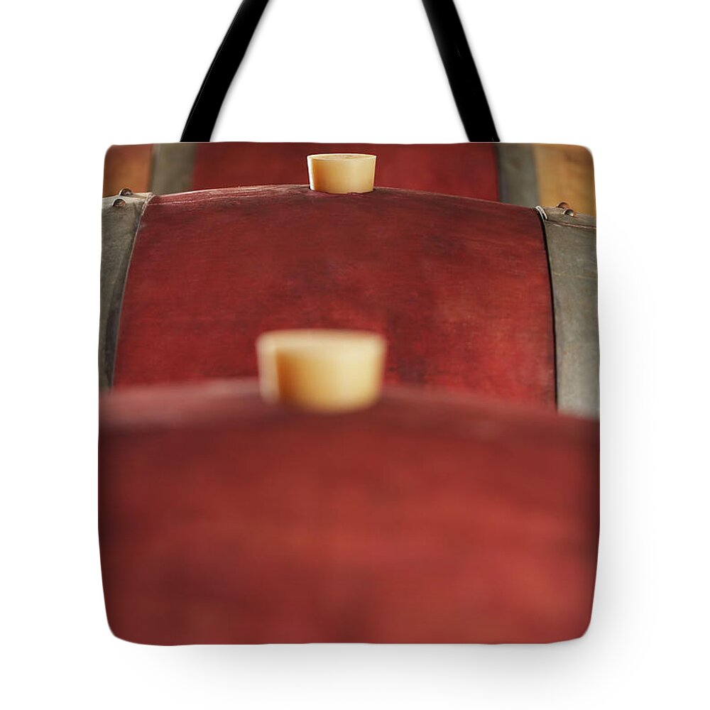 People Tote Bag featuring the photograph Corked Wine Casks by Moodboard