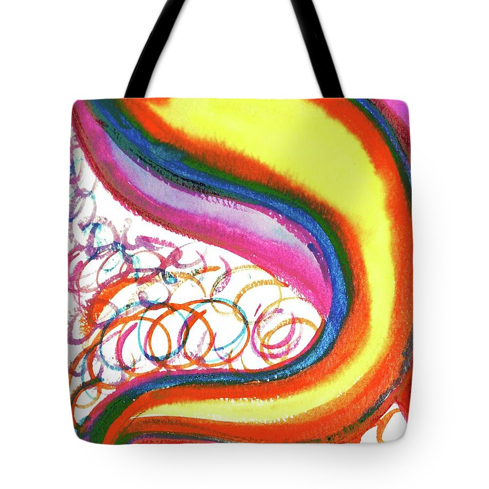 Caf Cosmic Caph Kaf Kaph Khaf Caf Palm Kaf Khaf Caph Kaph Spoon Hand Container Sefer Yetzirah Isaiah 49:16 Kaphiam Zohar Judaica Hebrew Letters Jewish Tote Bag featuring the painting COSMIC CAF ca4 by Hebrewletters SL