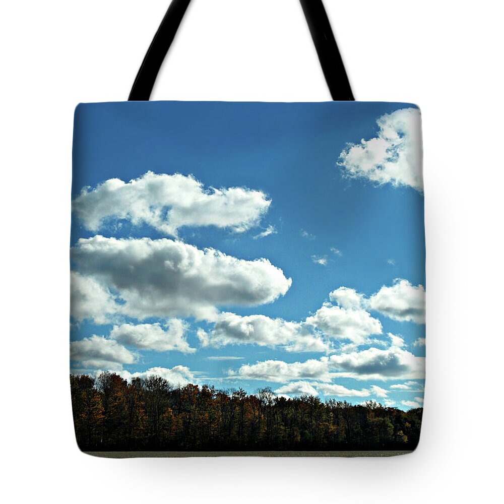 Country Autumn Curves Tote Bag featuring the photograph Country Autumn Curves 12 by Cyryn Fyrcyd