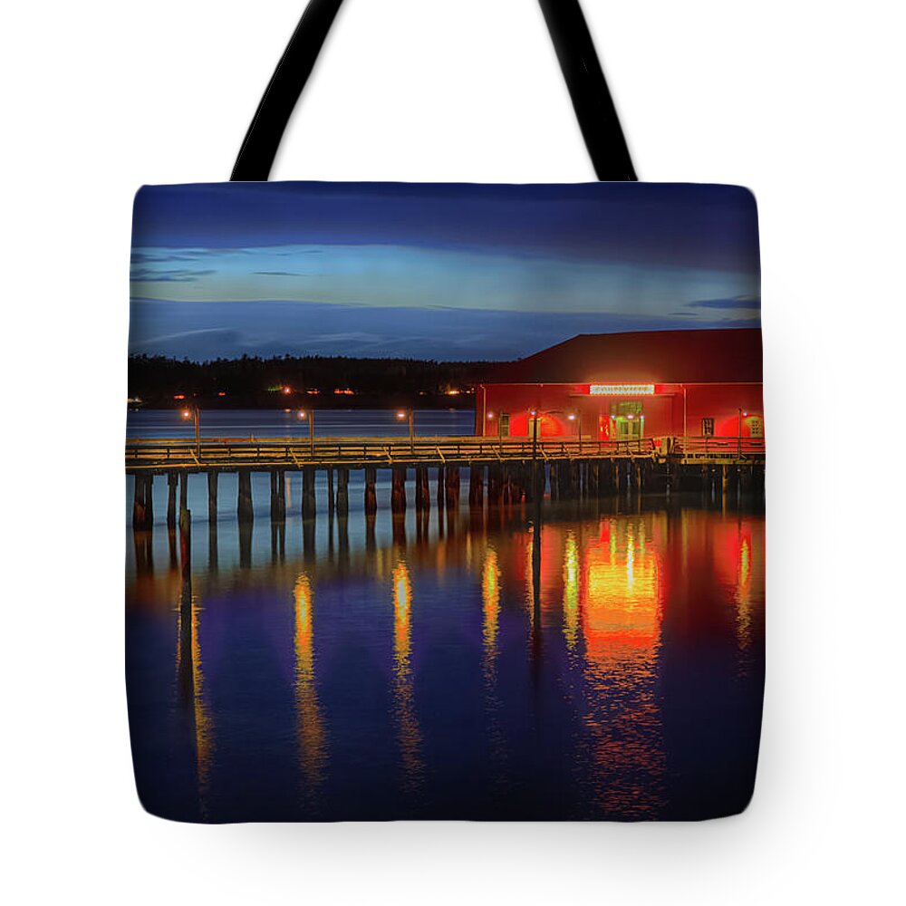 Boardwalk Tote Bag featuring the photograph Coupeville Wharf IV by Briand Sanderson