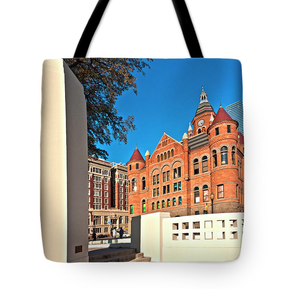 Estock Tote Bag featuring the digital art Courthouse & Museum Dallas, Texas by Claudia Uripos