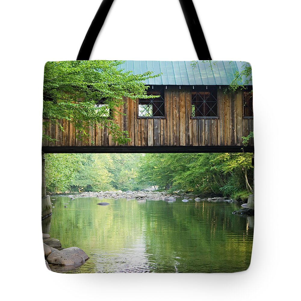Scenics Tote Bag featuring the photograph Covered Bridge Series Xxl by Wbritten