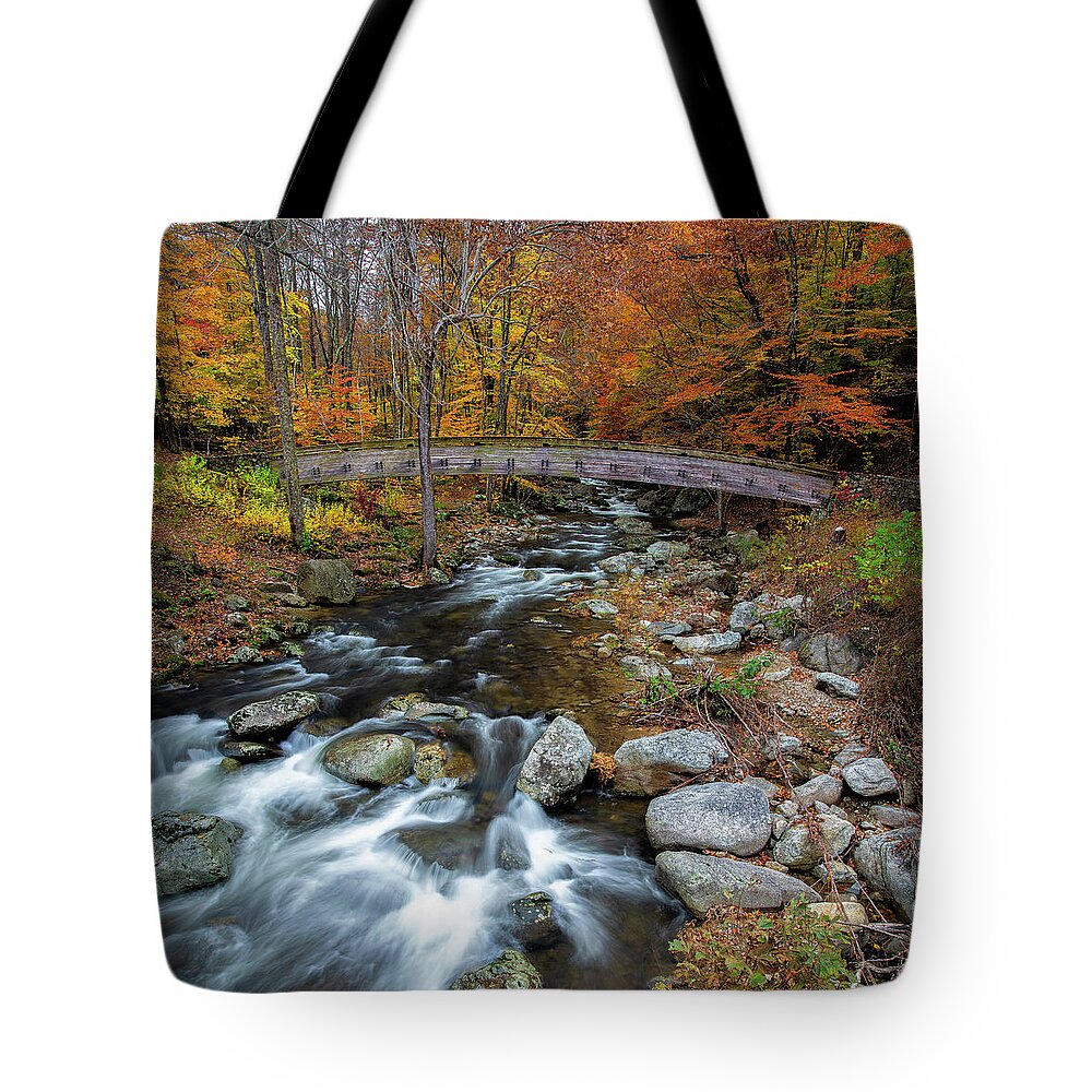 Crab Tree Creek Tote Bag featuring the photograph Crab Tree Creek by Mark Papke