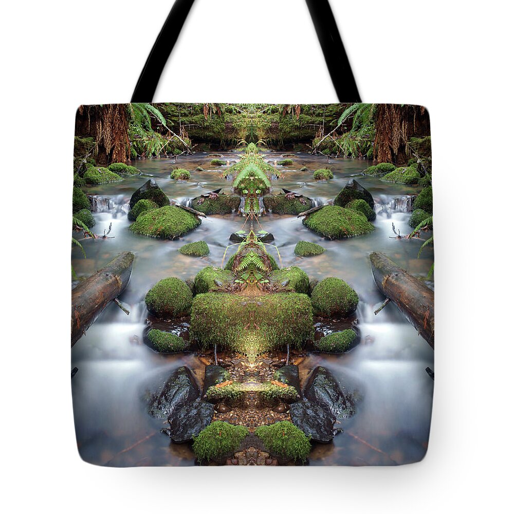 Nature Tote Bag featuring the photograph Creek Diamonds #1N by Ben Upham III