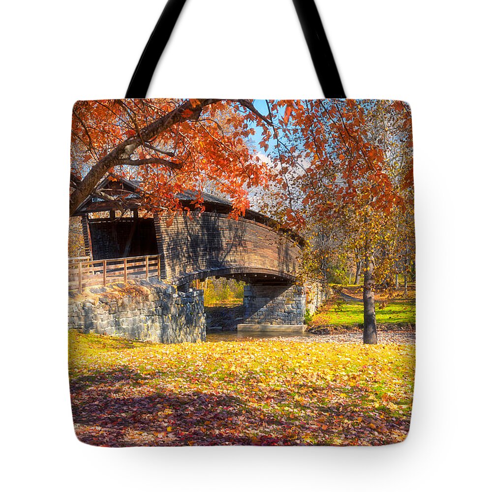 Autumn Tote Bag featuring the photograph Crimson Beauty by Russell Pugh