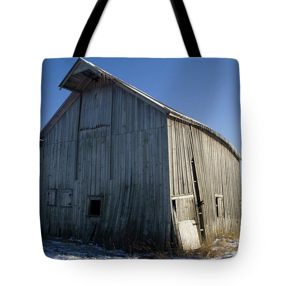 Crowned Light Barn Tote Bag featuring the photograph Crowned Light Barn by Dylan Punke