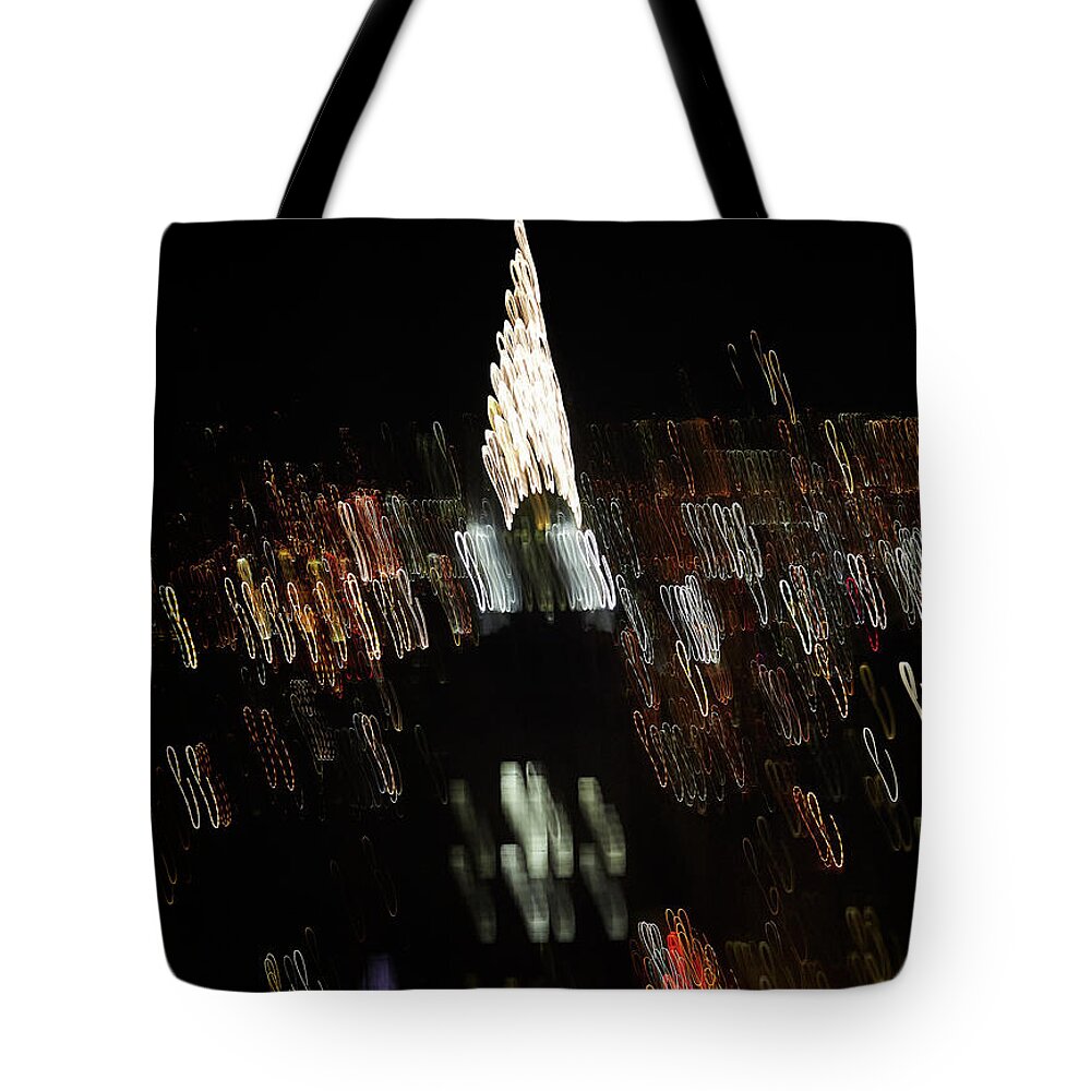 Chrysler Tote Bag featuring the photograph Chrysler Building #1 by Tony Cordoza