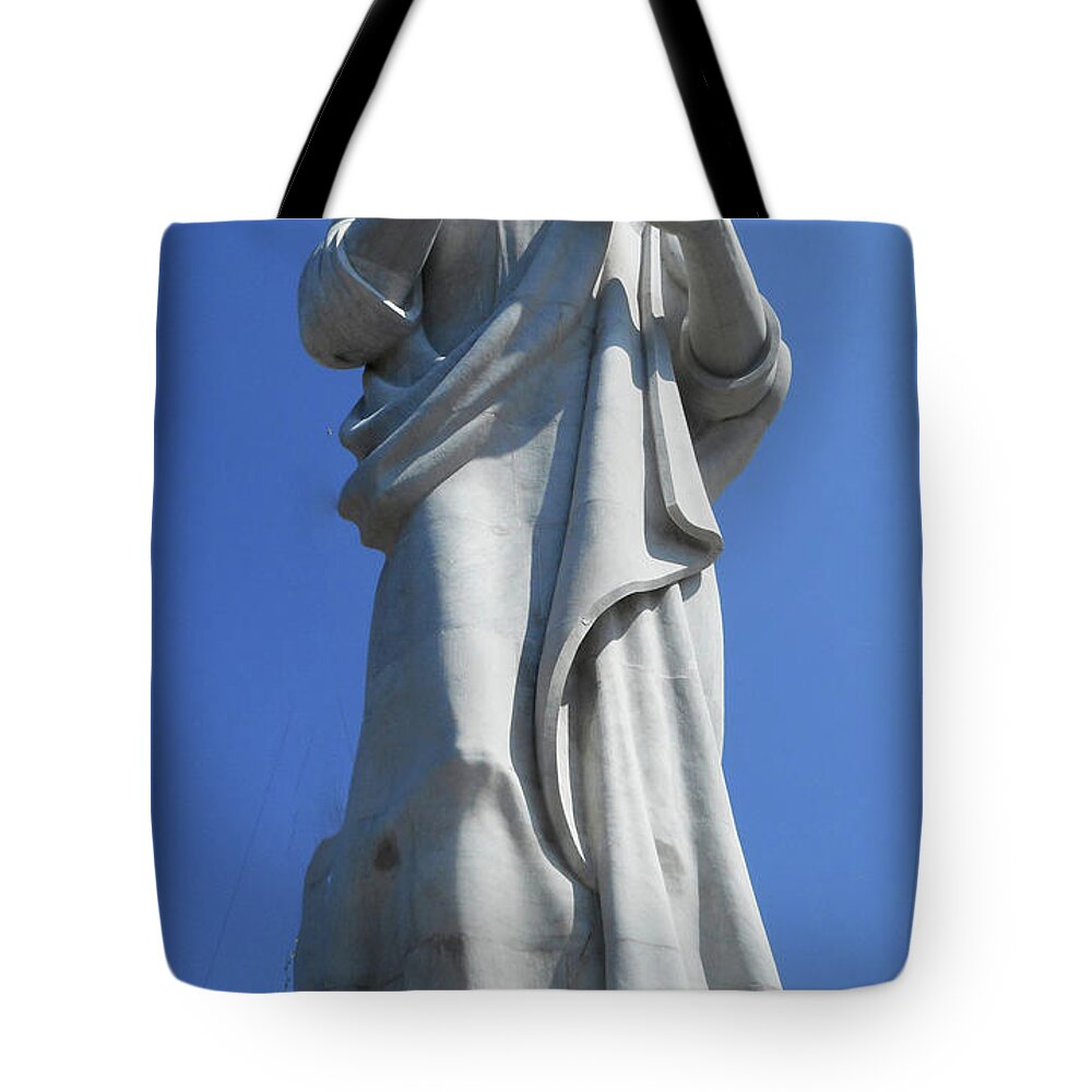 Havana Tote Bag featuring the photograph Cuba Statues 18 by Ron Kandt