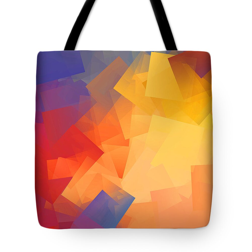 Cubism Tote Bag featuring the digital art Cubism Abstract 199 by Chris Butler