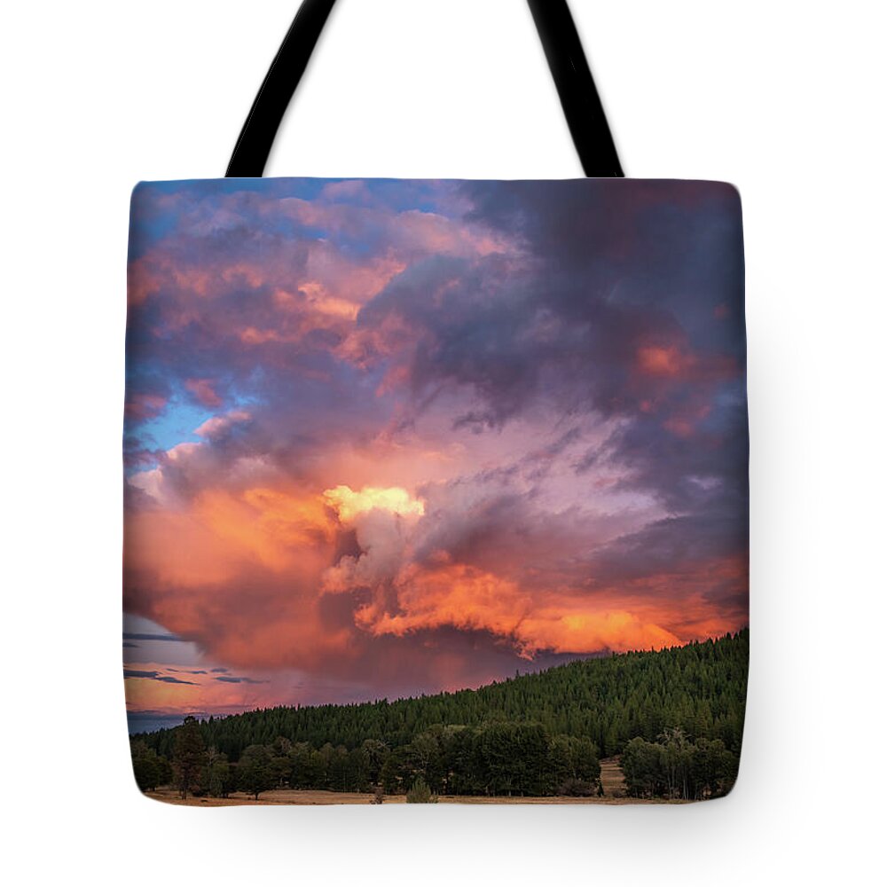 Clouds Tote Bag featuring the photograph Cumulo-Gnarly by Randy Robbins