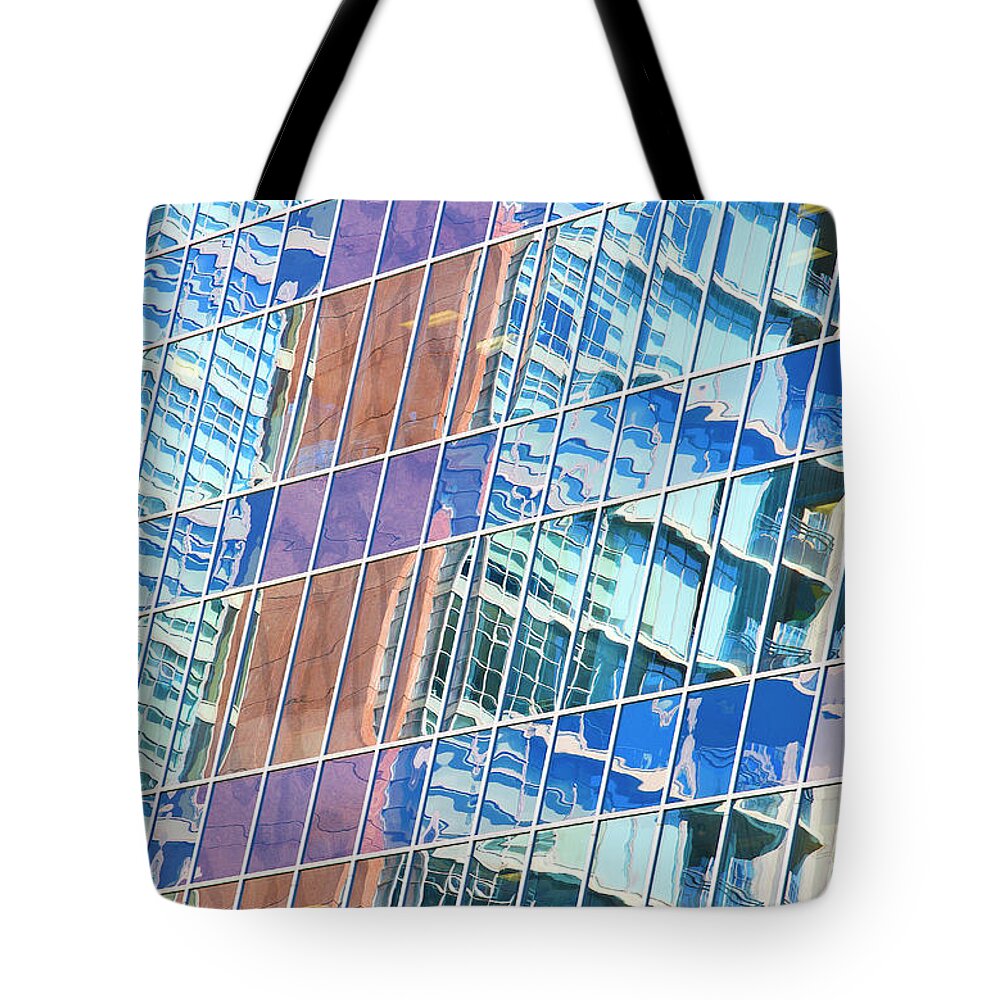 Outdoors Tote Bag featuring the photograph Curtain Wall by Rob Atkins
