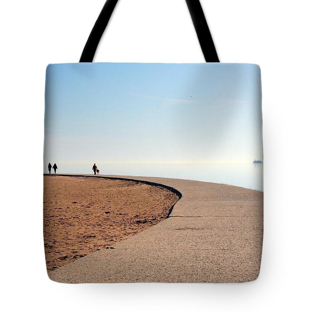 Curve Tote Bag featuring the photograph Curved Pathway by J.castro