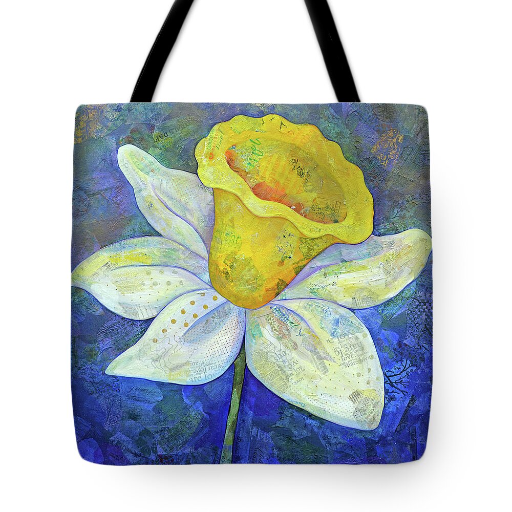 Rhododendrons Tote Bag featuring the painting Daffodil Festival II by Shadia Derbyshire