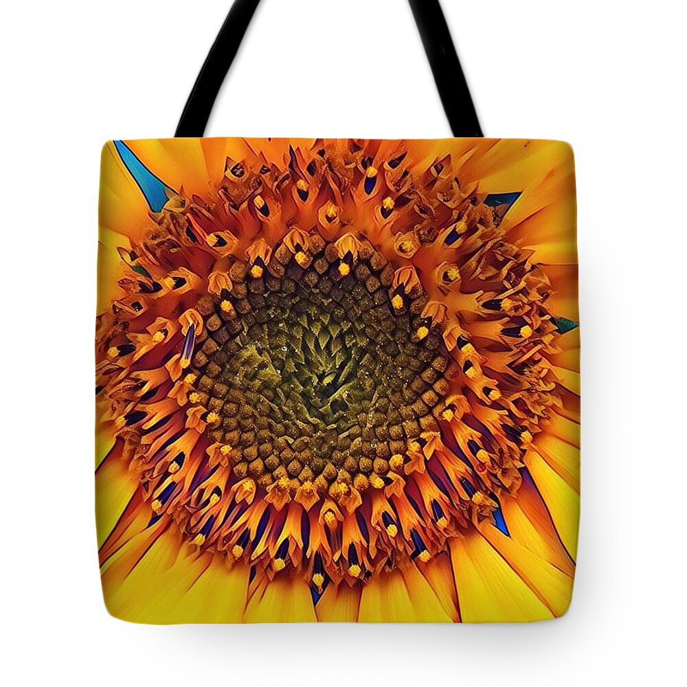 Daisy Tote Bag featuring the digital art Daisy 22 by Cindy Greenstein